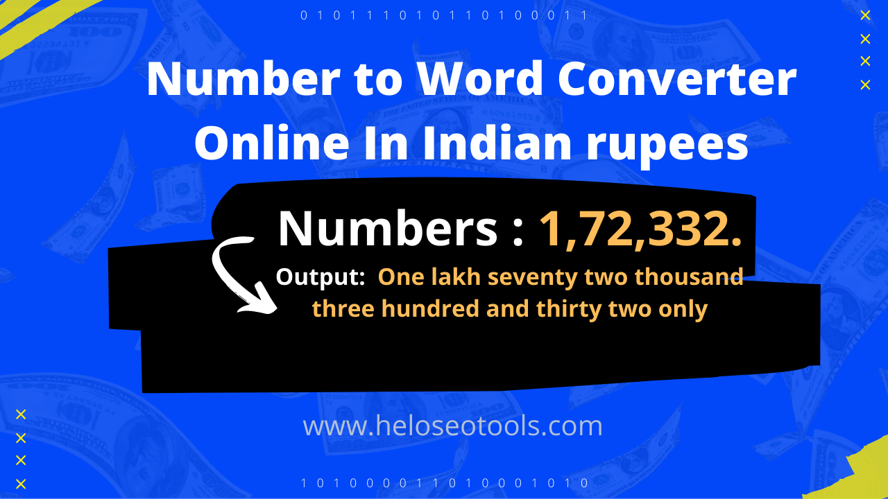 number to word converter indian rupees 